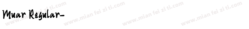 Muar Regular字体转换